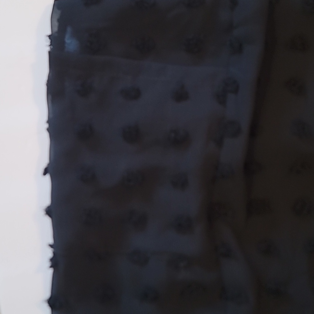 Amazon Miholl Black Chiffon Polka Dot Dress - Picture 5 of 5